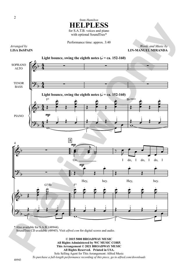Helpless – SATB Choral Octavo (Digital Download)
