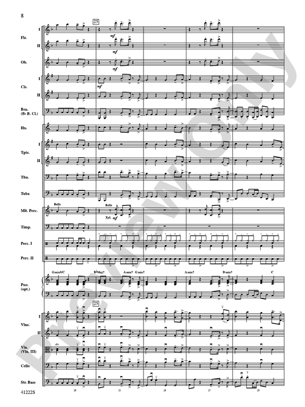 Treasure - Full Orchestra Conductor Score & Parts (Digital Download)