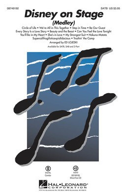 Disney on Stage - (Medley) - Ed Lojeski Hal Leonard ShowTrax CD CD