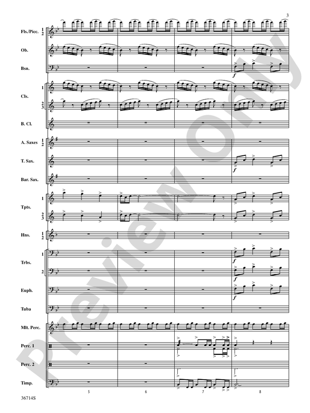 Proclamations - Concert Band Conductor Score & Parts (Digital Download)