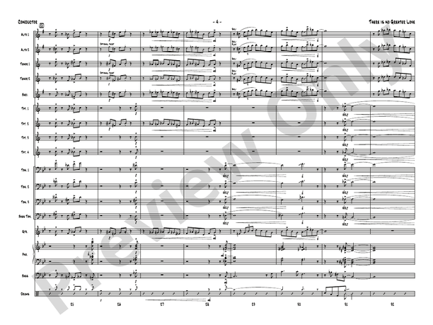 There Is No Greater Love - Jazz Ensemble Conductor Score & Parts (Digital Download)
