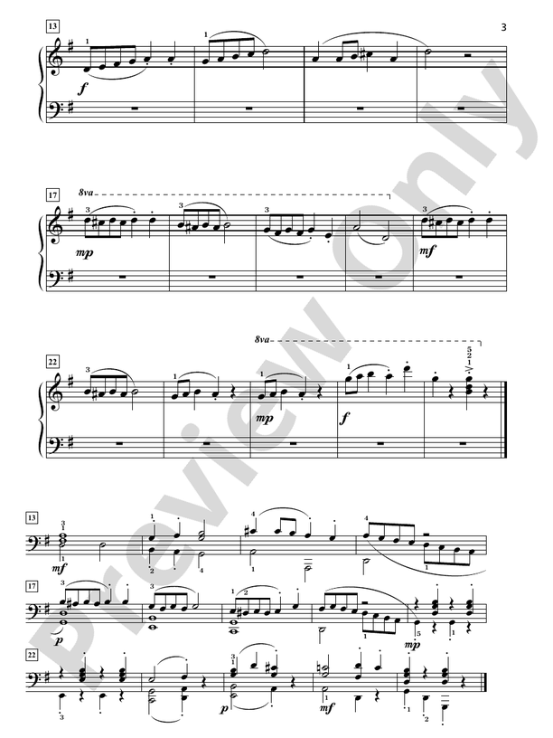 Grand One-Hand Solos for Piano, Book 2: 8 Elementary Pieces for Right or Left Hand Alone - Piano Solo (Digital Download)