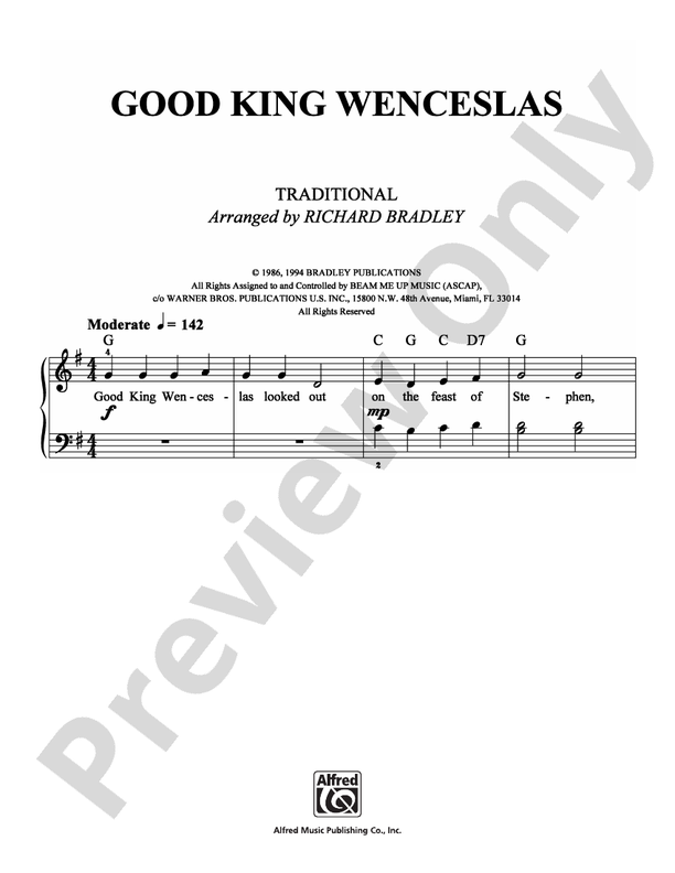 Good King Wenceslas - DSM-PS-0007313 - Easy Piano (Digital Download)