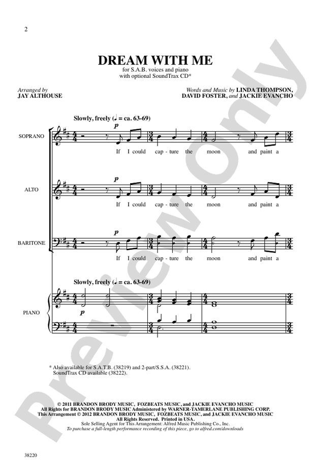 Dream with Me – SAB Choral Octavo (Digital Download)