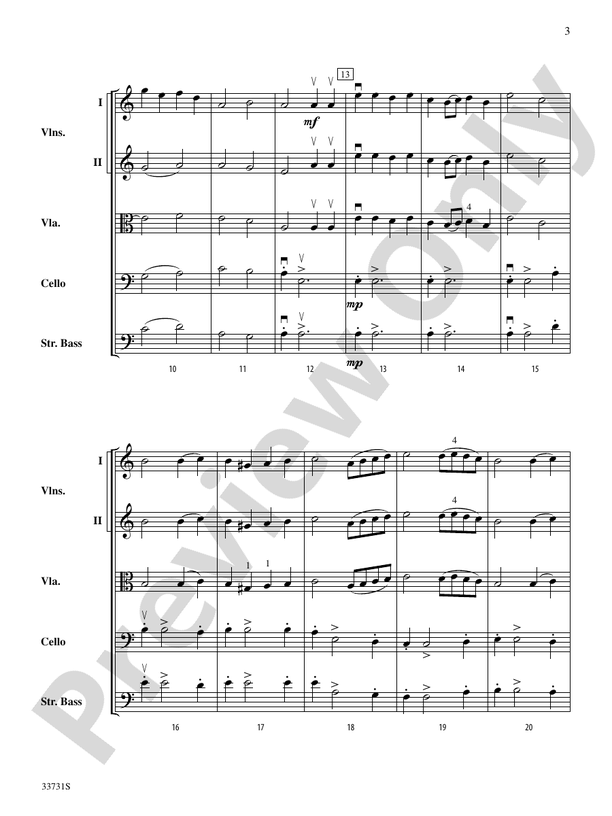 Le Tambour (Pat-a-Pan) – String Orchestra Conductor Score & Parts (Digital Download)