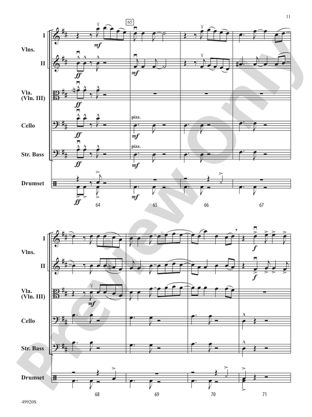 Made You Look - String Orchestra Conductor Score & Parts (Digital Download)