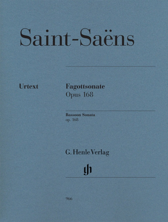 Bassoon Sonata Op 168 Bassoon/Piano