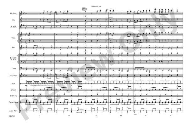 Let's Get Loud – Marching Band Conductor Score & Parts (Digital Download)