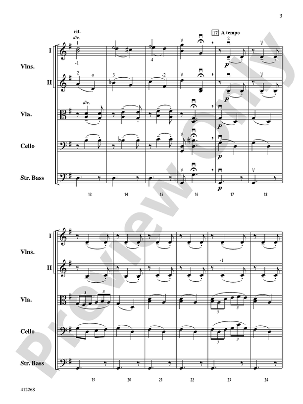 Three Lyric Pieces – String Orchestra Conductor Score & Parts (Digital Download)
