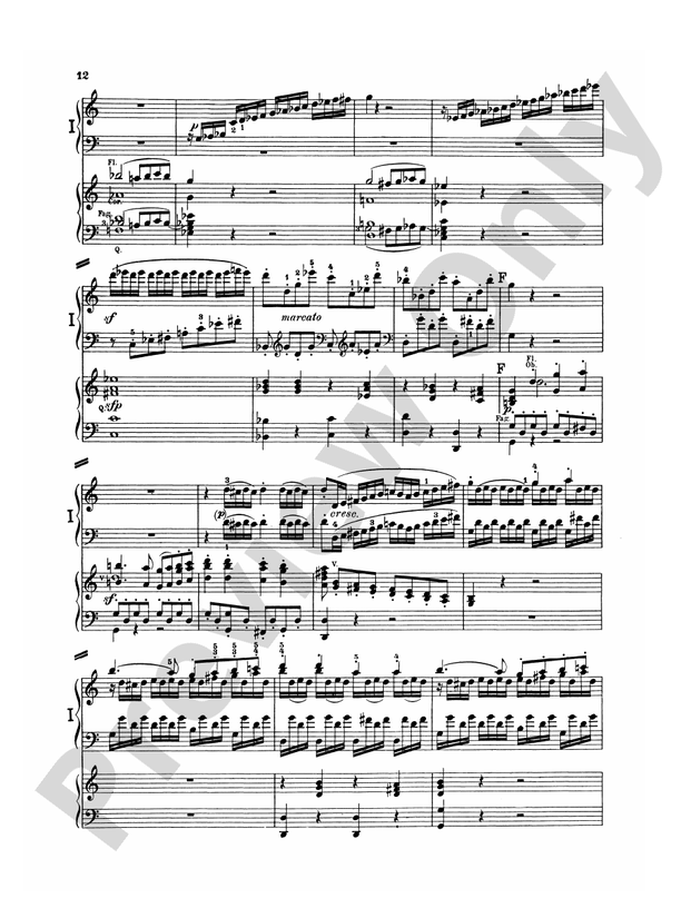 Beethoven - Piano Concerto No. 1 in C Major, Opus 15 - 2 Piano, 4 Hands (Digital Download)