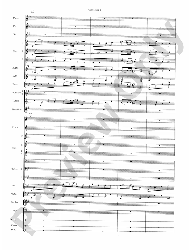Carmen Suite - Concert Band Conductor Score & Parts (Digital Download)
