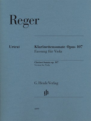 Clarinet Sonata Op 107 Version for Viola Vla/Pno