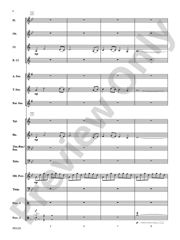 Winds of the Orient - Concert Band Conductor Score & Parts (Digital Download)