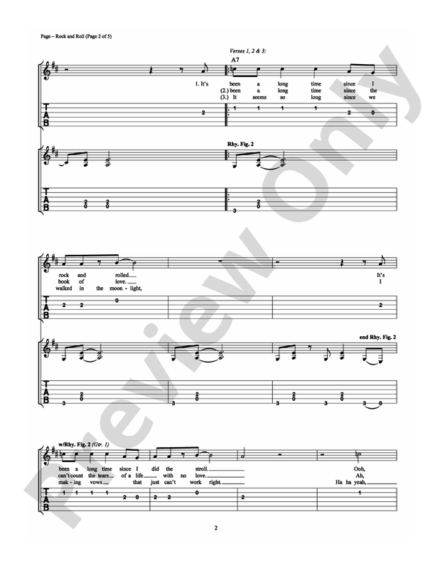 Rock and Roll - Easy Guitar (Digital Download)
