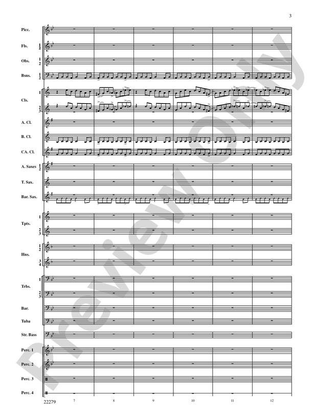 Bayou Breakdown - Concert Band Conductor Score & Parts (Digital Download)