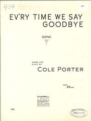 Ev'ry Time We Say Goodbye - PVG (Digital Download)