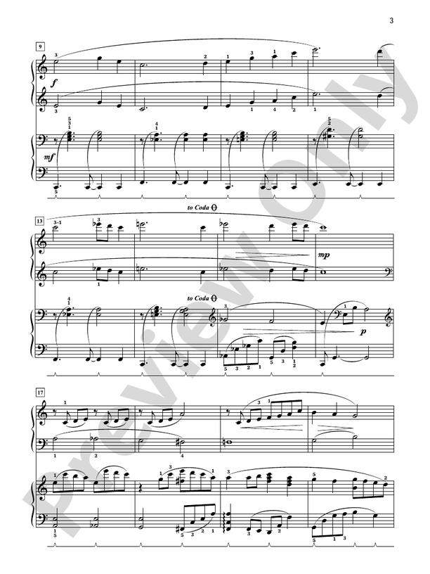 Concertino in Jazz Styles including "Blue Light Special", "Starlight Jazz", and "Strolling Along the Boardwalk" - 2 Pianos, 4 Hands (Digital Download)