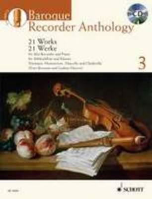 Baroque Recorder Anthology Volume 3 - 21 Works for Treble Recorder with Piano Accompaniment - Treble Recorder Schott Music