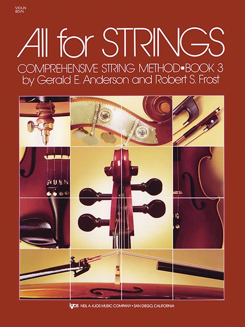 All For Strings Book 3 Violin - Gerald Anderson|Robert Frost - Violin Neil A. Kjos Music Company 80VN