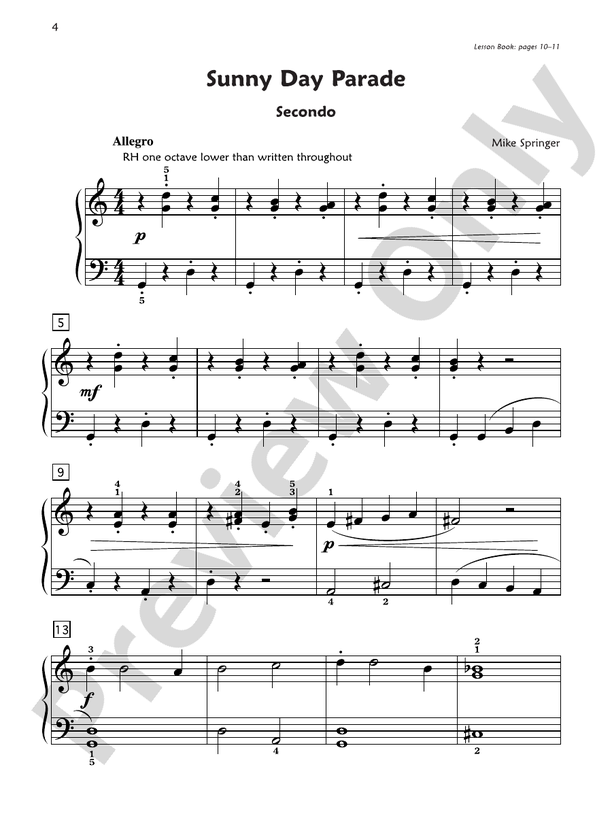Premier Piano Course, Duet 2A - 1 Piano, 4 Hands (Digital Download)