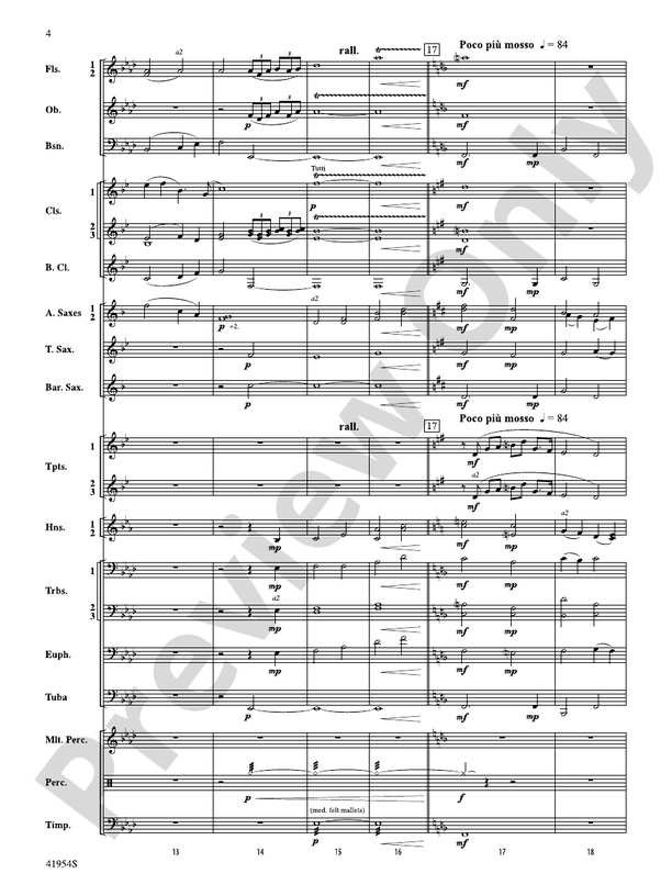 The Red Covered Bridge - Concert Band Conductor Score & Parts (Digital Download)