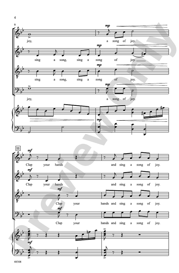 Clap Your Hands! – SATB Choral Octavo (Digital Download)