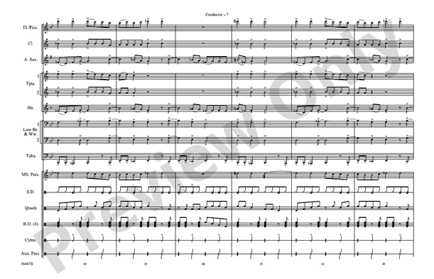 Simply Irresistible – Marching Band Conductor Score & Parts (Digital Download)