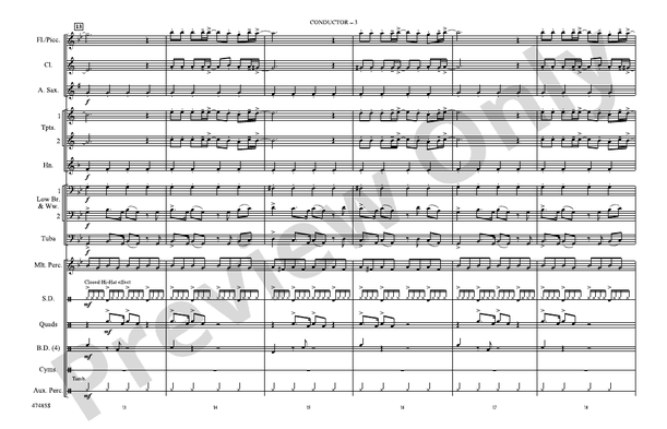 Natural – Marching Band Conductor Score & Parts (Digital Download)