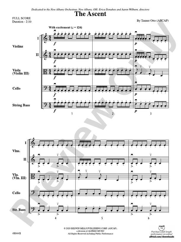 The Ascent - String Orchestra Conductor Score & Parts (Digital Download)