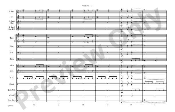 Superman Opener – Marching Band Conductor Score & Parts (Digital Download)