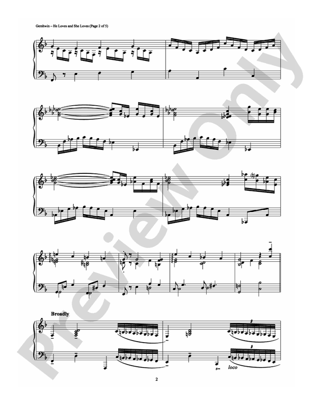 He Loves and She Loves - Piano (Digital Download)