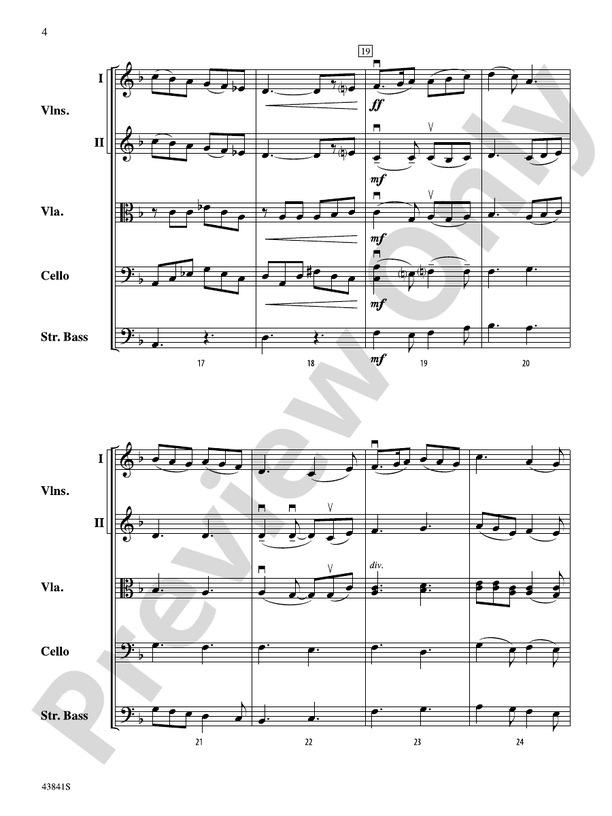 Scherzo for String Orchestra – String Orchestra Conductor Score & Parts (Digital Download)