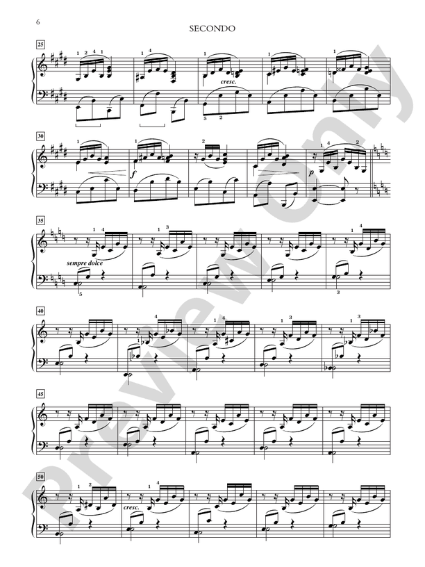 Faure - Dolly Suite, Opus 56 - 1 Piano, 4 Hands (Digital Download)