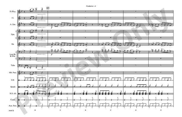 Simply Irresistible – Marching Band Conductor Score & Parts (Digital Download)