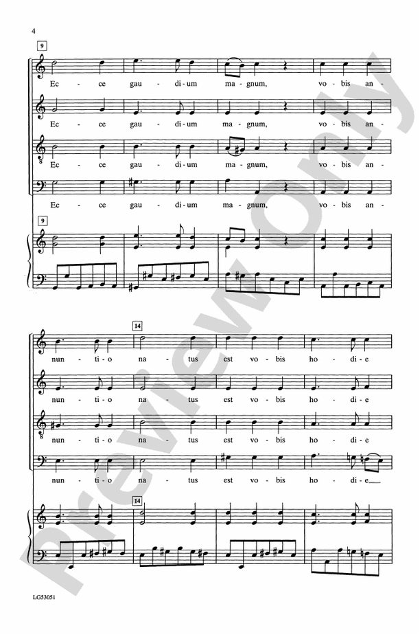 Gloria In Excelsis – SATB Choral Octavo (Digital Download)