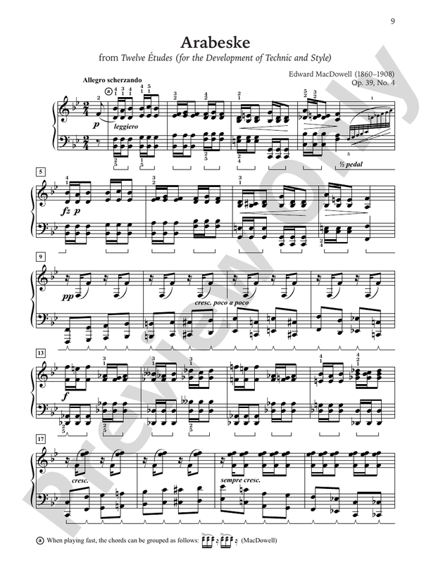 Classics for the Advancing Pianist: Edward MacDowell, Book 3: Early Advanced to Advanced Repertoire - Piano (Digital Download)