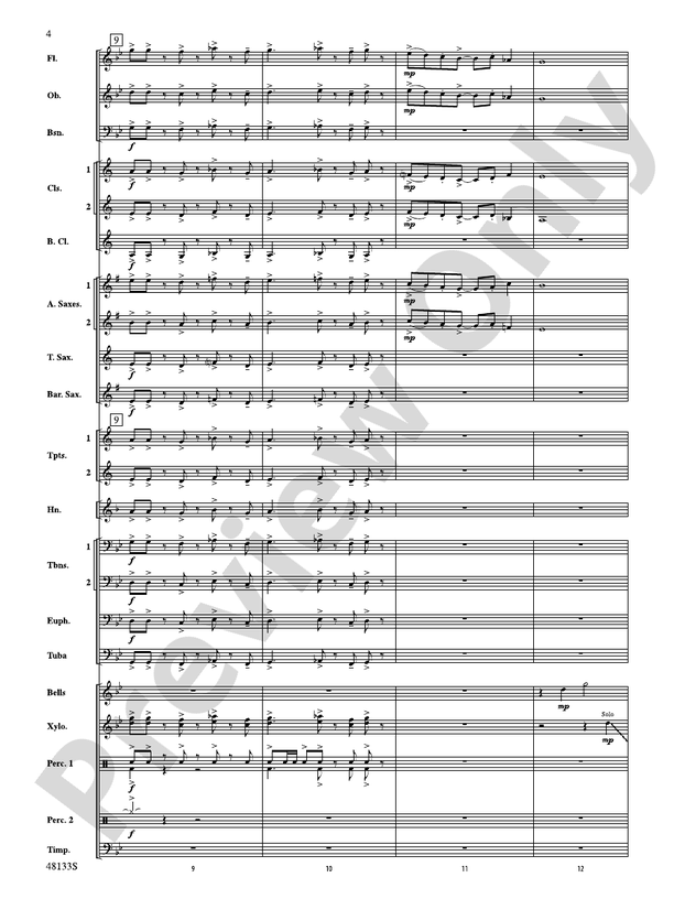 Escape Route - Concert Band Conductor Score & Parts (Digital Download)