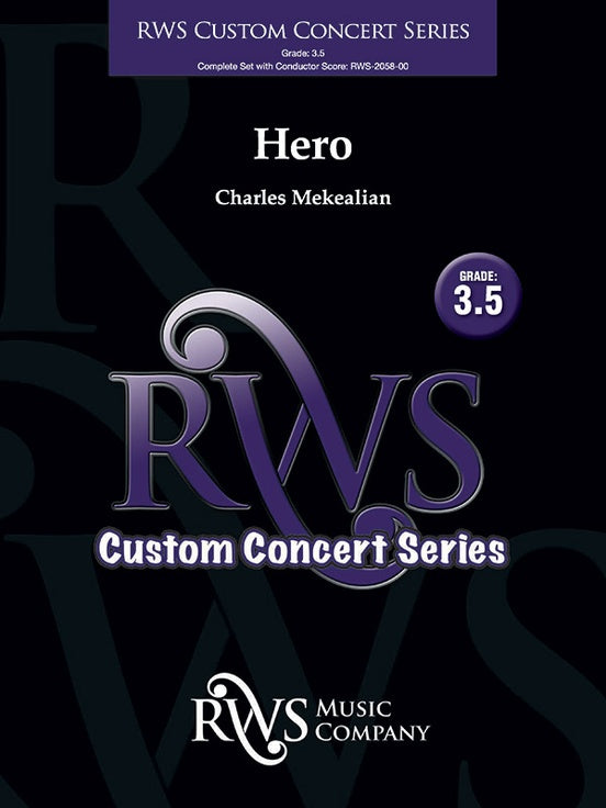 Hero - Concert Band Conductor Score & Parts(Digital Download)