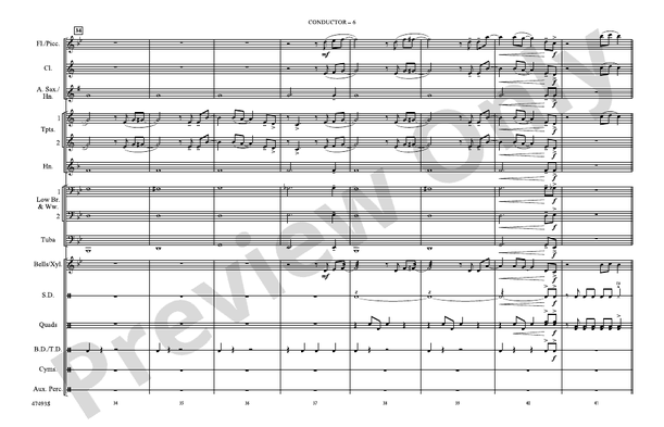 High Hopes (Arr. Doug Adams) – Marching Band Conductor Score & Parts (Digital Download)