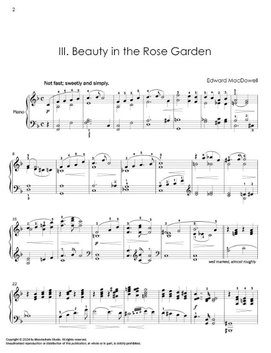 Macdowell - Forgotten fairy tales, Op.4 - Piano Solo Mondschein MSP528497