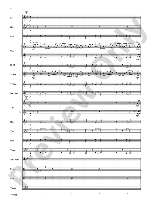 10,000 Hours - Concert Band Conductor Score & Parts (Digital Download)