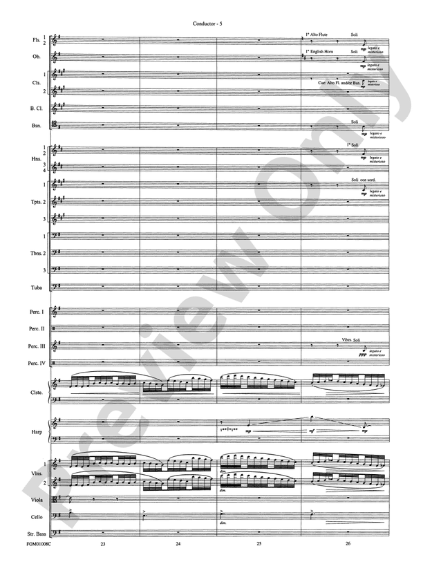 Harry Potter Symphonic Suite – Full Orchestra Conductor Score & Parts (Digital Download)