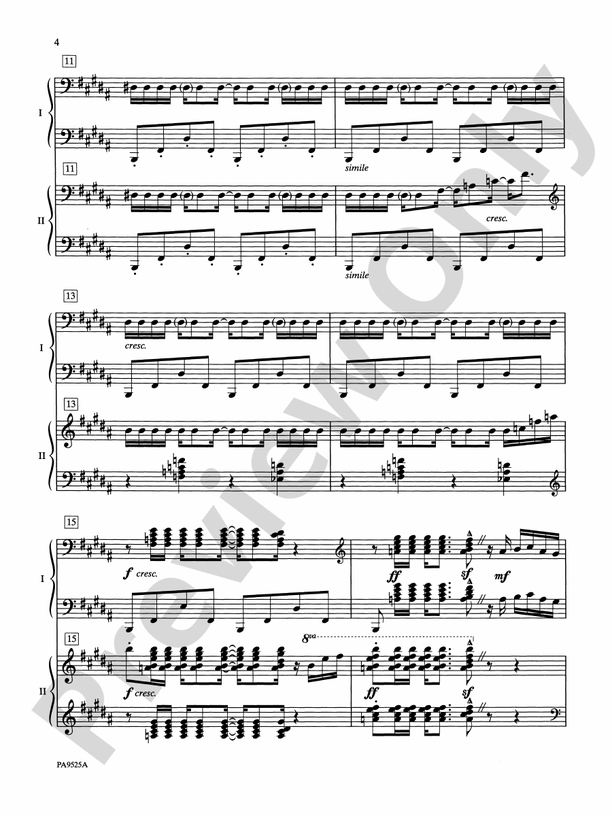 Toccata Espanola - 2 Pianos, 4 Hands (Digital Download)