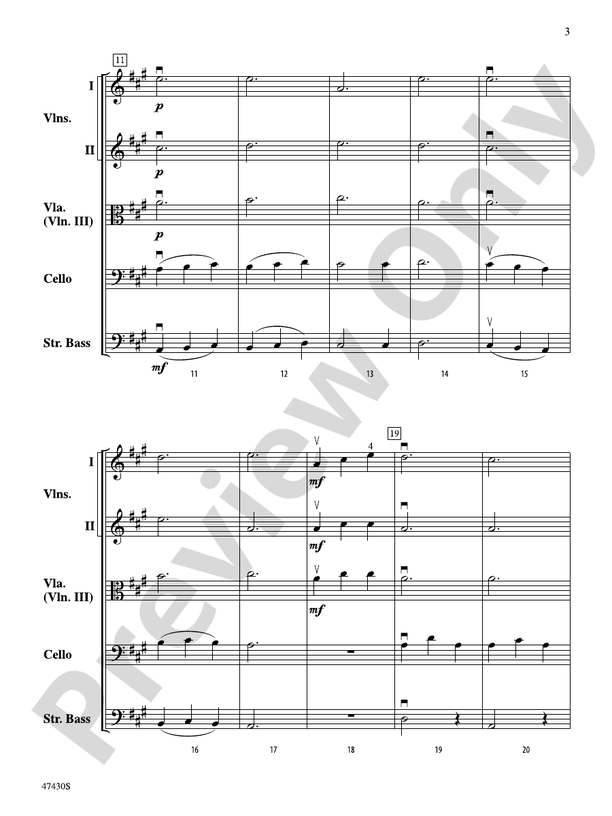 Sky Suite - String Orchestra Conductor Score & Parts (Digital Download)