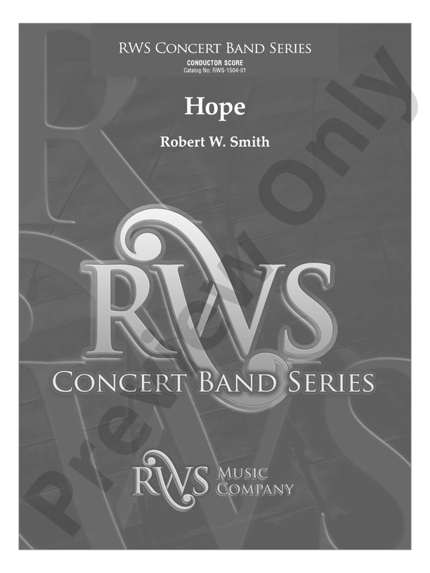 Hope - Concert Band Conductor Score & Parts (Digital Download)