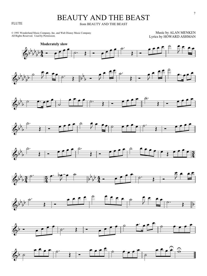 101 Disney Songs - Flute Solo - Hal Leonard 244104