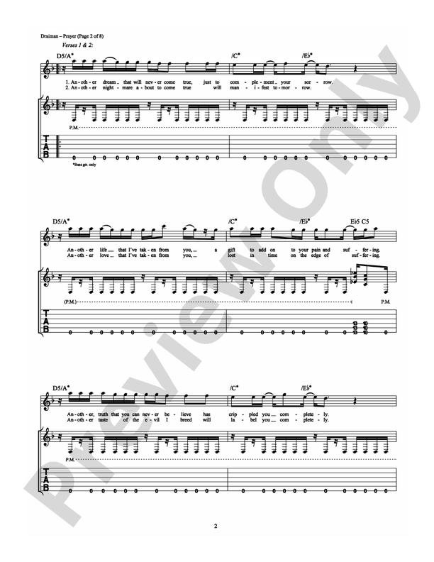 Prayer - Guitar TAB (Digital Download)