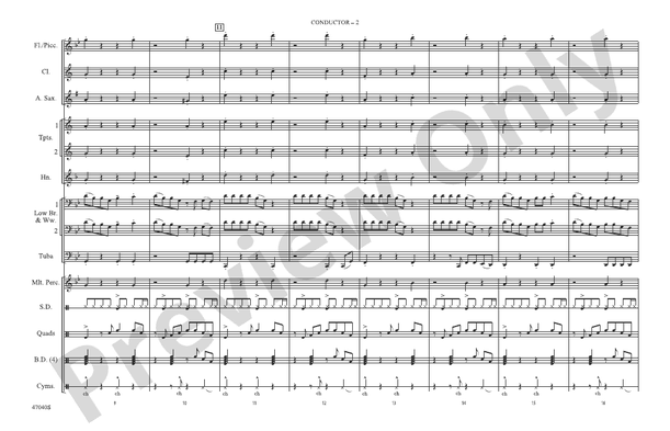 That's What I Like – Marching Band Conductor Score & Parts (Digital Download)