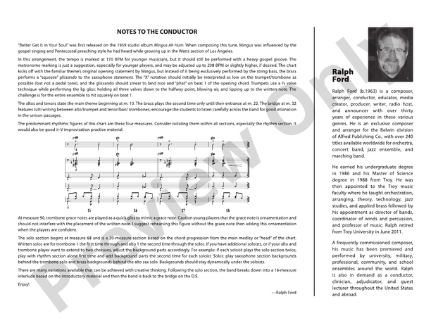 Better Get It in Your Soul - Jazz Ensemble Conductor Score & Parts (Digital Download)