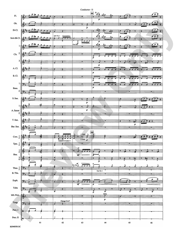 Pineapple Poll (Suite from the Ballet) - Concert Band Conductor Score & Parts (Digital Download)